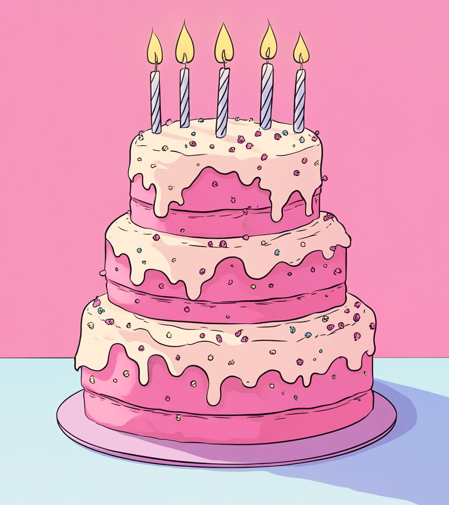 Birthday Card Pink
